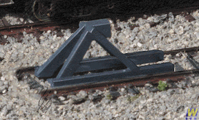 Walthers Cornerstone Walthers 2605 (N Scale) 933-2605 Track Bumpers Dark Gray (5 Pack)
