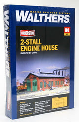 Walthers Cornerstone Walthers Cornerstone 2-Stall Enginehouse (HO Scale) Part# 933-3007