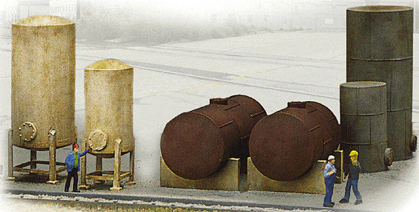 Walthers Cornerstone Walthers Cornerstone Industrial Tanks Detail Set-Kit (HO Scale) Part# 933-3197