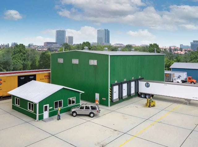 Walthers Cornerstone Walthers Cornerstone Steel Warehouse Kit (HO Scale) Part# 933-4080