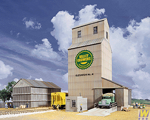 Walthers Cornerstone Walthers Cornerstone Valley Growers Association Steel Grain Elevator (HO Scale) Part# 933-3096