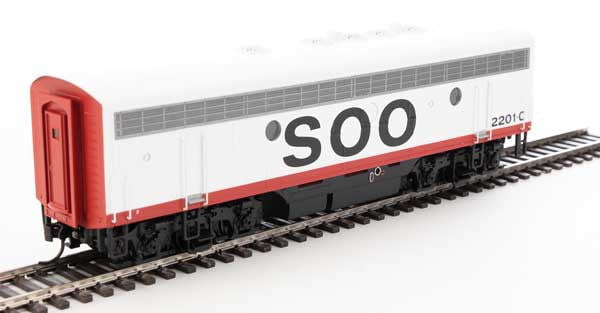 Walthers Walthers 19979 EMD F7 A/B - Soo Line #212A, #2201C (red, white, black) - DCC & Sound HO Scale