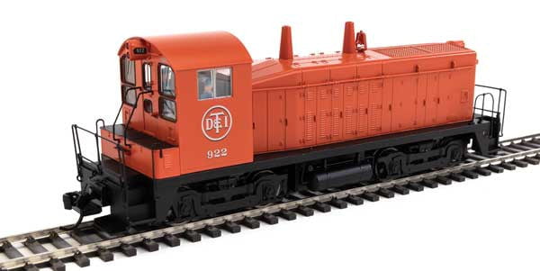 Walthers Walthers 20669 EMD SW7 DT&I - Detroit, Toledo & Ironton #922 (Phase II; orange, black) - DCC & Sound HO Scale