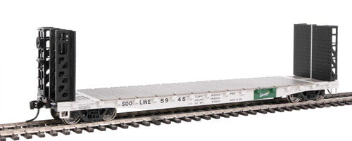 Walthers Walthers 5915 53' GSC Bulkhead Flatcar SOO - Soo Line #5945 (white, black, green) HO Scale 910-5915
