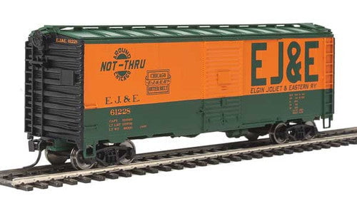 Walthers Walthers 910-1323 40' ARR Boxcar Elgin, Joliet & Eastern #61228 (orange, green; "Around Not-Thru Chicago" Logo) HO Scale