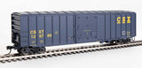 Walthers Walthers 910-1856 ACF Exterior Post Boxcar CSX Transportation #129766 (blue, yellow) HO Scale