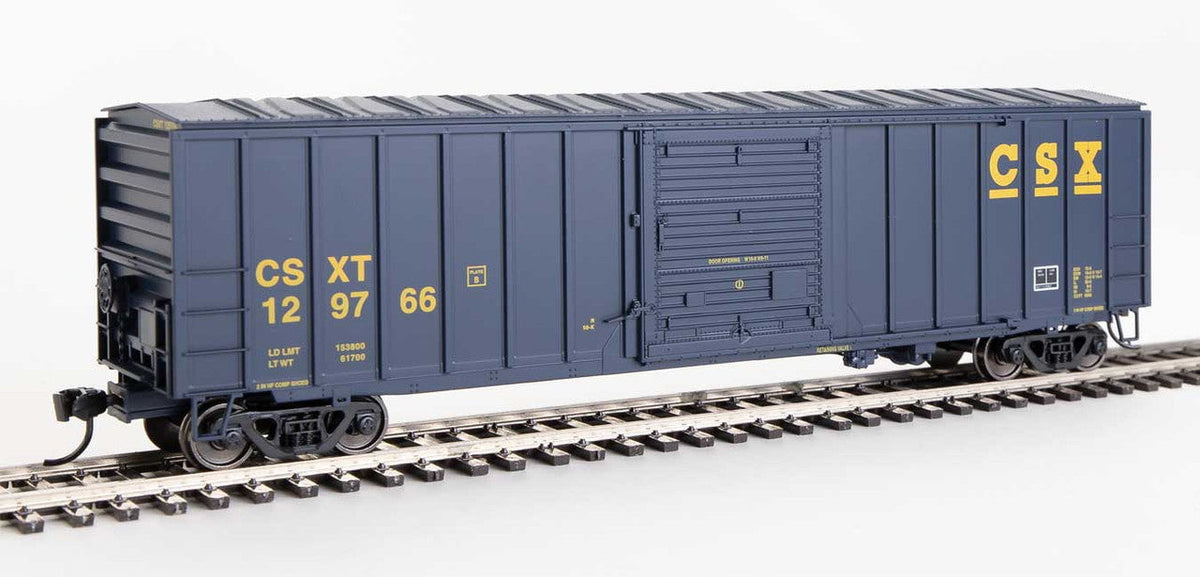 Walthers Walthers 910-1856 ACF Exterior Post Boxcar CSX Transportation #129766 (blue, yellow) HO Scale