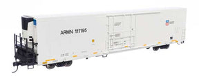 Walthers Walthers 910-4133 72' Modern Refrigerator Boxcar UP Union Pacific ARMN #111195 white, high reporting mark, shield & slogan HO Scale