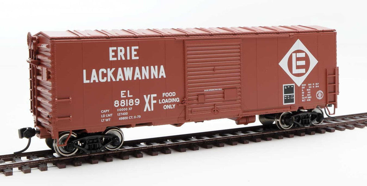 Walthers Walthers 910-45002 40' ACF Modernized Welded Boxcar EL - Erie Lackawanna #88189 HO Scale