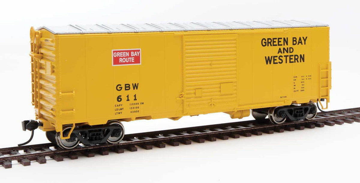 Walthers Walthers 910-45005 40' ACF Modernized Welded Boxcar GB&W - Green Bay & Western #611 HO Scale