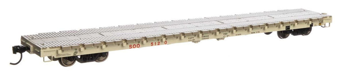 Walthers Walthers 910-5407 60' PS Flatcar Soo Line #5120 HO Scale