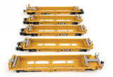 Walthers Walthers 910-55666 Thrall 5 Unit Rebuilt 40' Well Car TTX DTTX #741142 - black & white TTX logo HO Scale
