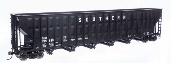 Walthers Walthers 910-56328 7000CF Wood Chip Hopper SOU Southern #133539 (black) HO Scale
