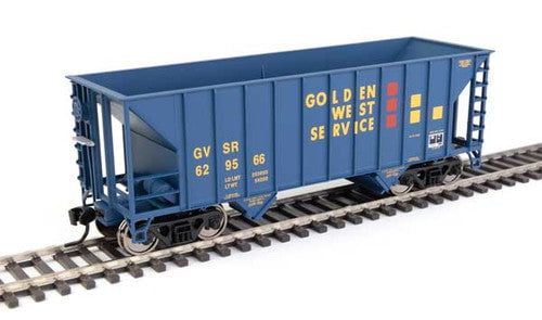 Walthers Walthers 910-56604 34' 100-Ton 2-Bay Hopper - Golden West Service GVSR #629566 HO Scale