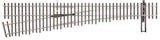 Walthers Walthers 948-70017 Code 70 Number 6 Left Hand Turnout - Nickle Silver DCC Friendly HO Scale