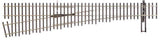 Walthers Walthers 948-70017 Code 70 Number 6 Left Hand Turnout - Nickle Silver DCC Friendly HO Scale
