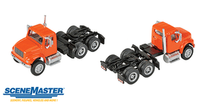 Walthers Walthers 949-11183 International 4900 Dual-Axle Semi Tractor Only Orange - Assembled HO Scale SceneMaster