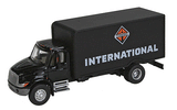 Walthers Walthers 949-11292 International 4900 Single-Axle Box Van International (black) - Assembled HO Scale SceneMaster