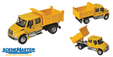 Walthers Walthers 949-11632 International 4300 Crew Cab Dump Truck Yellow - Assembled HO Scale SceneMaster