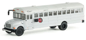 Walthers Walthers 949-11702 International MOW Crew Bus White, Railroad Maintenance-of-Way Logo Decals - Assembled HO Scale SceneMaster