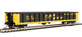 Walthers Walthers Mainline 910-6264 53' Railgon B&O Baltimore & Ohio #350786 (patch; black, yellow) HO Scale