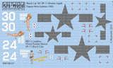 Warbird Decals DECALS Warbird Decals 1/48 PBY5 Catalina Black Cat 30 VP11 Riviere Sepik Papua New Guinea 1943, Pistol Packin Mama VP11 Black Cats
