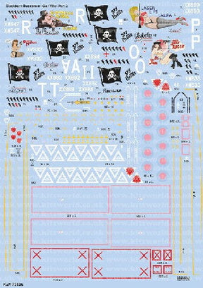 Warbird Decals DECALS Warbird Decals 1/72 Gulf War Pt. 2 Blackburn Buccaneers 1991-2016 25th Anniversary