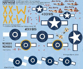 Warbird Decals DECALS Warbird Decals 1/72 OA10A Catalina Miss Pick Up 5th Emergency Rescue Sq. Halesworth Suffolk April 1945, PBY5 Wanderin Witch Flt Lt Scholes 6th Sq. RNZF Halavo Bay Soloman Islands 1945