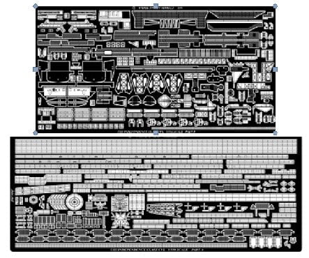 White Ensign Details DETAIL PARTS White Ensign Details 1/350 USS Independence Carrier Detail Set