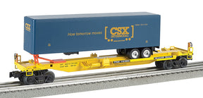 Williams by Bachmann Flatcar - TOFC Williams by Bachmann 48403 O Gauge Front Runner Flatcar with Trailer CSX