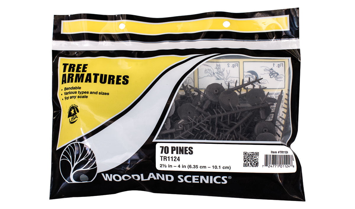 Woodland Scenics Woodland Scenics 1124 Tree Armatures 2 1/2''-4'' Pine