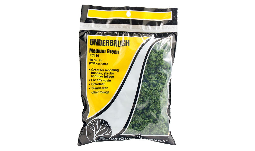 Woodland Scenics Woodland Scenics 136 Underbrush Foliage/Medium Green