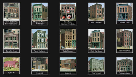 Woodland Scenics Woodland Scenics 1487 HO River Pass Buildings / Kit #3