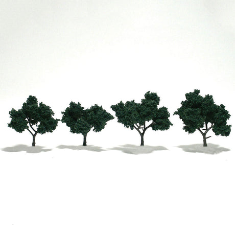 Woodland Scenics Woodland Scenics 1505 Trees 2''-3'' Dark Green 4/pk
