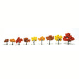 Woodland Scenics Woodland Scenics 1540 Trees 1 1/4''-3'' Fall Mix 9/pk