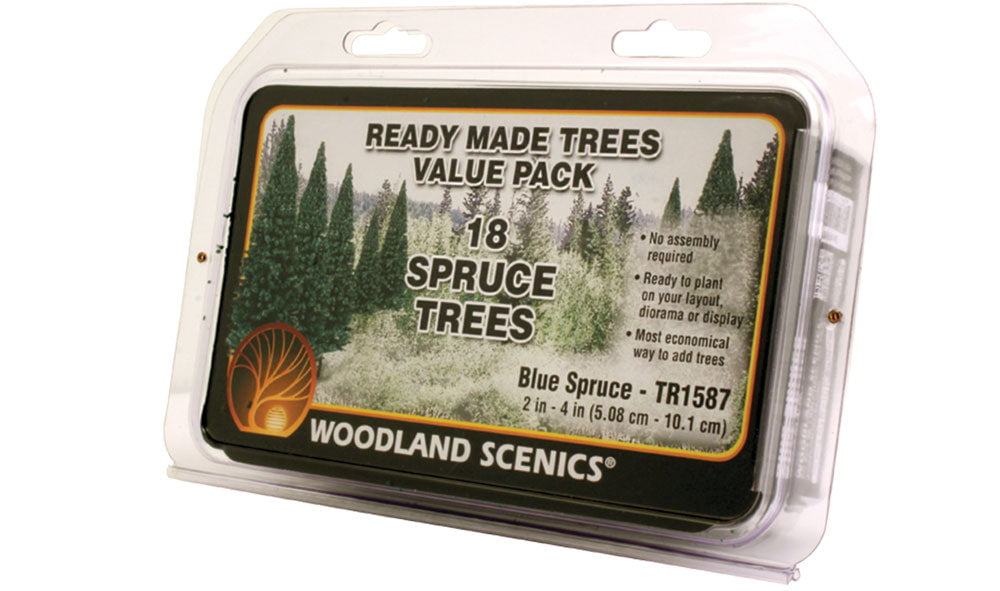 Woodland Scenics Woodland Scenics 1587 Bulk Trees 2''-4'' Spruce 18/pk