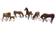 Woodland Scenics Woodland Scenics 1842 HO Scale Chestnut Horses
