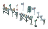Woodland Scenics Woodland Scenics 206 HO Assorted Mailboxes