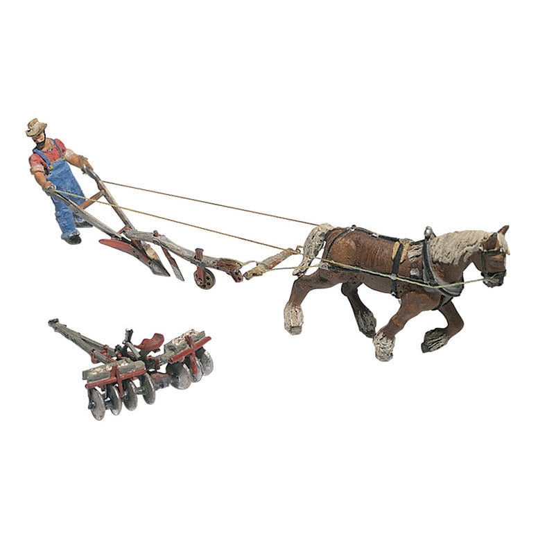 Woodland Scenics Woodland Scenics 210 HO Plow Disc Horse & Man