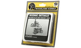 Woodland Scenics Woodland Scenics 228 HO Scale Motorcycles & Sidecar Scenic Details