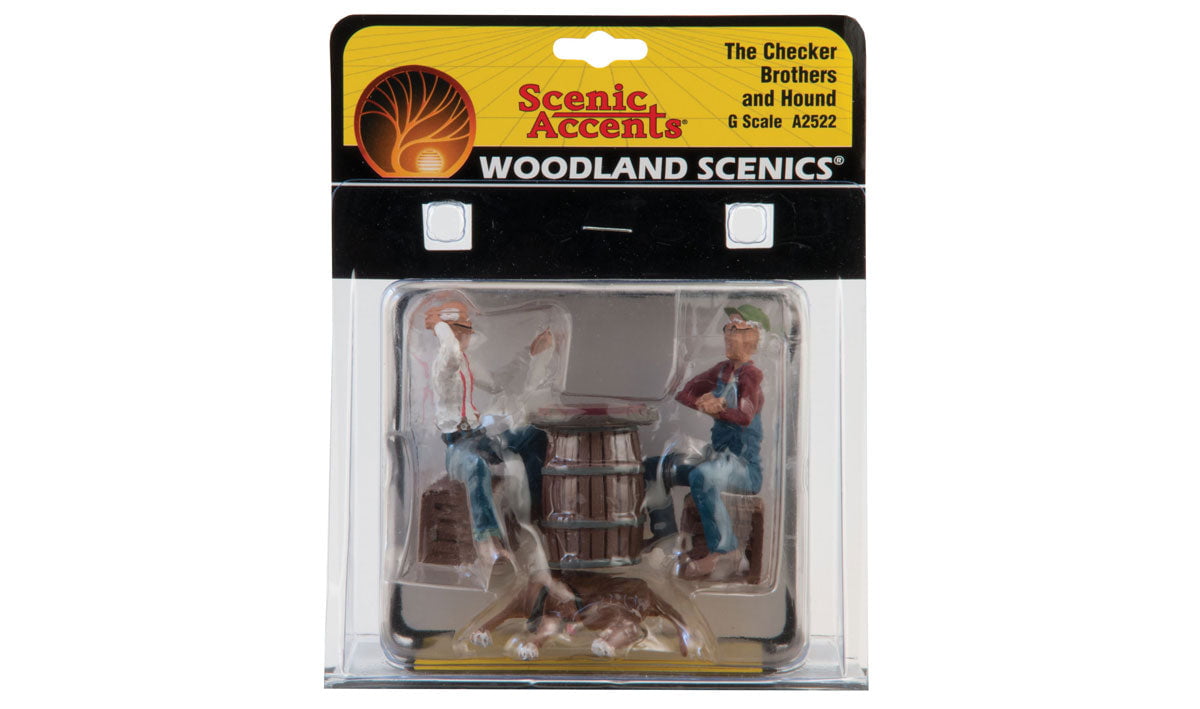 Woodland Scenics Woodland Scenics 2522 G Checker Players & Dog