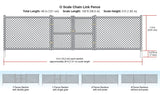 Woodland Scenics Woodland Scenics 3003 O Scale Chain Link Fence