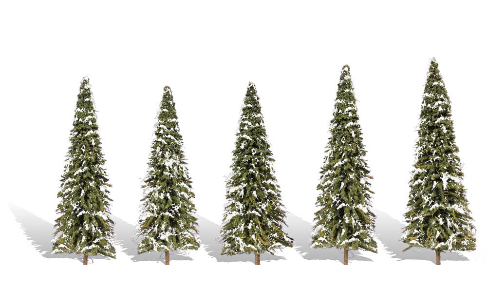 Woodland Scenics Woodland Scenics 3567 Snow Dusted Trees 2'' - 3.5'' 5/pk