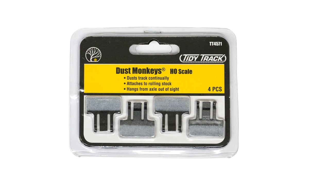 Woodland Scenics Woodland Scenics 4571 HO Scale Tidy Track Dust Monkeys 4/pk