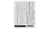 Woodland Scenics Woodland Scenics 505 RR Roman Letters / Black