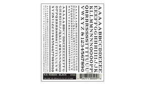 Woodland Scenics Woodland Scenics 505 RR Roman Letters / Black