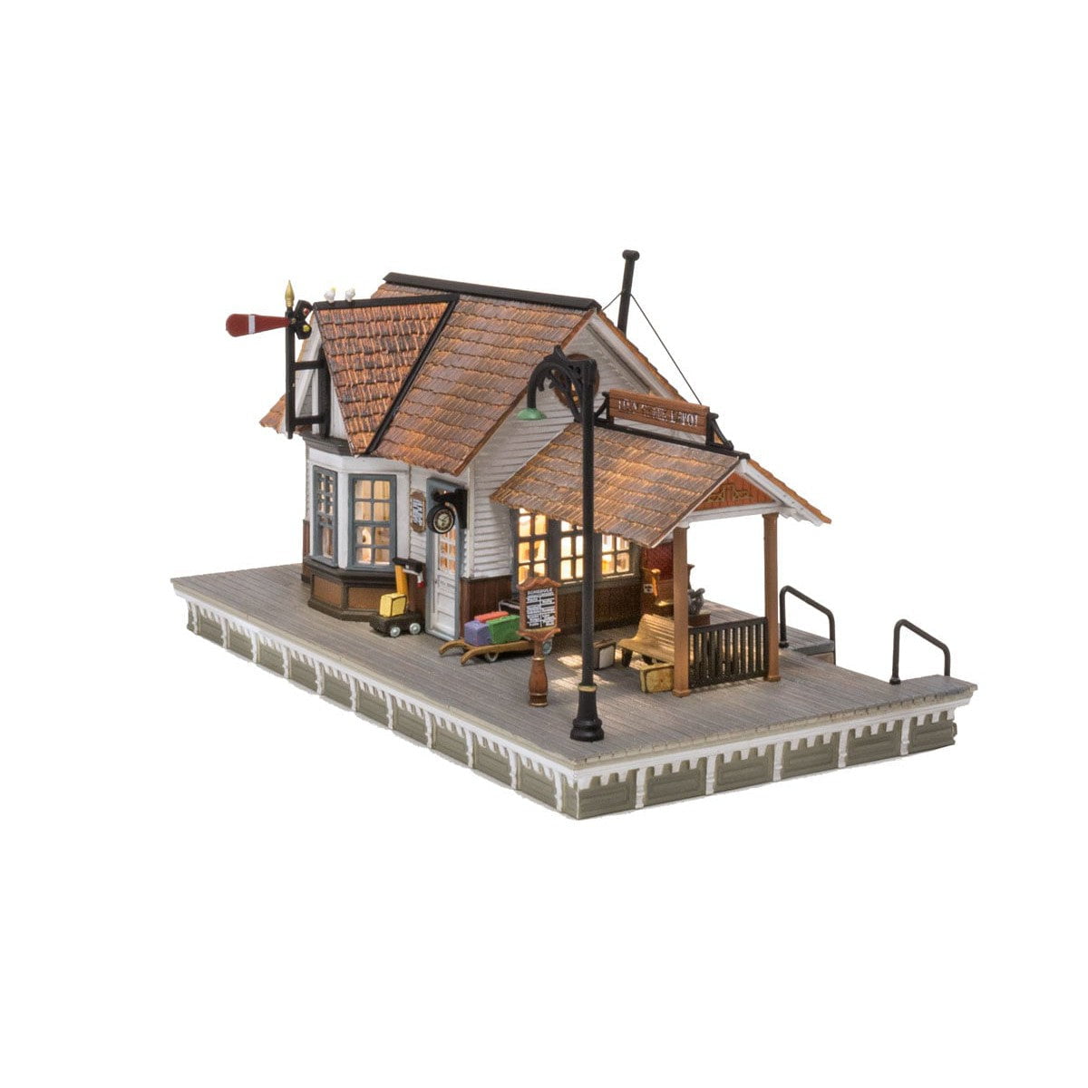 Woodland Scenics Woodland Scenics 5052 HO Scale The Depot Built and Ready