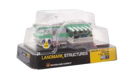 Woodland Scenics Woodland Scenics 5060 HO Scale  Grillin’ & Chillin’ Trailer Built and Ready