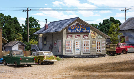 Woodland Scenics Woodland Scenics 5068 HO Carver’s Butcher Shoppe Built and Ready