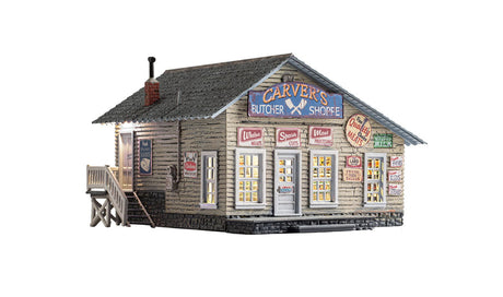 Woodland Scenics Woodland Scenics 5068 HO Carver’s Butcher Shoppe Built and Ready